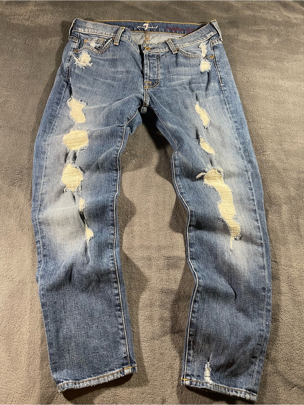 7 for all mankind Josefina skinny boyfriend jeans size 27